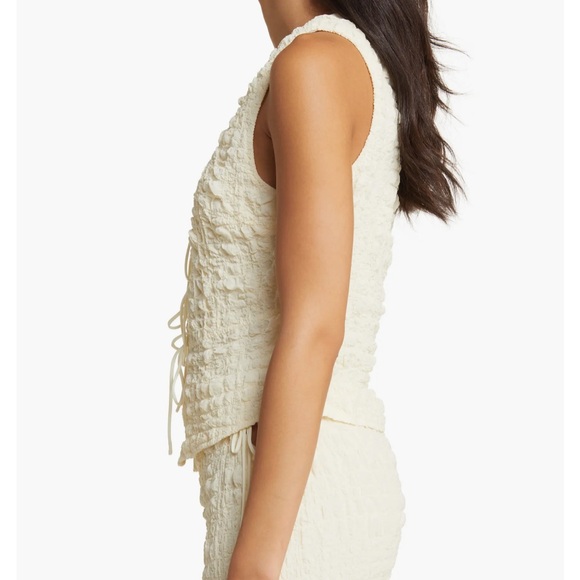 Yllw the Label Tatum Bubble Tie Front Vest XS - Picture 6 of 14